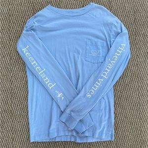 Vineyard Vines Keeneland Light Blue Long Sleeve - XS